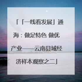 「一线看发展」通海：做足特色 做优产业——云南县域经济样本观察之二