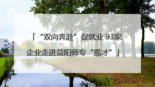 “双向奔赴”促就业 93家企业走进益阳师专“揽才”