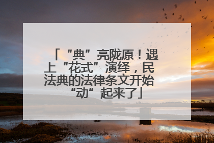 “典”亮陇原！遇上“花式”演绎，民法典的法律条文开始“动”起来了