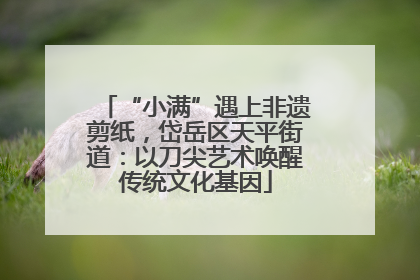 “小满”遇上非遗剪纸，岱岳区天平街道：以刀尖艺术唤醒传统文化基因