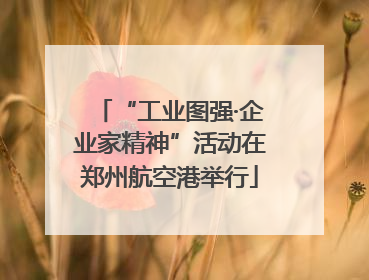 “工业图强·企业家精神”活动在郑州航空港举行