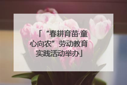 “春耕育苗·童心向农”劳动教育实践活动举办