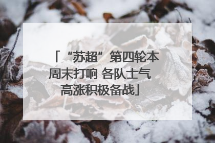 “苏超”第四轮本周末打响 各队士气高涨积极备战