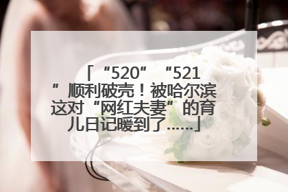 “520”“521”顺利破壳！被哈尔滨这对“网红夫妻”的育儿日记暖到了……