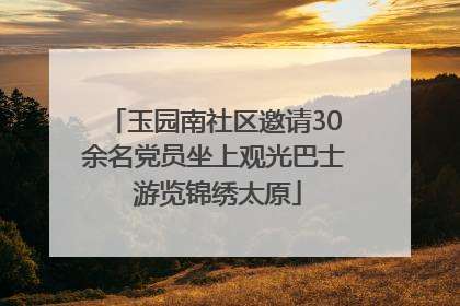 玉园南社区邀请30余名党员坐上观光巴士 游览锦绣太原