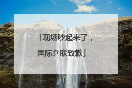 现场吵起来了，国际乒联致歉