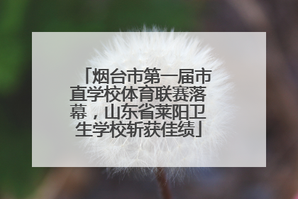 烟台市第一届市直学校体育联赛落幕，山东省莱阳卫生学校斩获佳绩