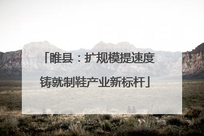 睢县：扩规模提速度 铸就制鞋产业新标杆