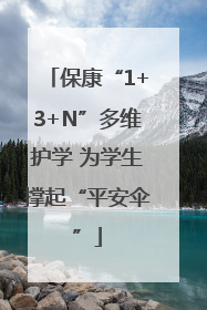 保康“1+3+N”多维护学 为学生撑起“平安伞”