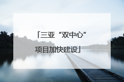 三亚“双中心”项目加快建设