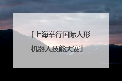 上海举行国际人形机器人技能大赛