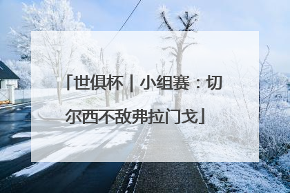 世俱杯｜小组赛：切尔西不敌弗拉门戈
