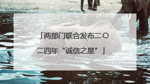 两部门联合发布二〇二四年“诚信之星”