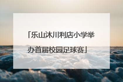 乐山沐川利店小学举办首届校园足球赛