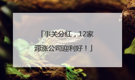 事关分红，12家滞涨公司迎利好！