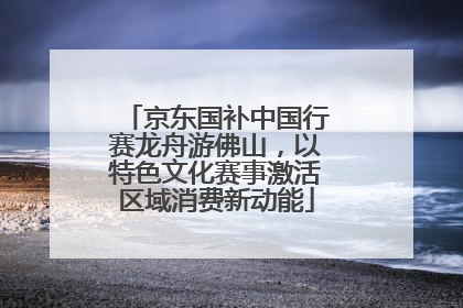 京东国补中国行赛龙舟游佛山，以特色文化赛事激活区域消费新动能