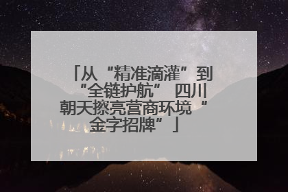 从“精准滴灌”到“全链护航” 四川朝天擦亮营商环境“金字招牌”