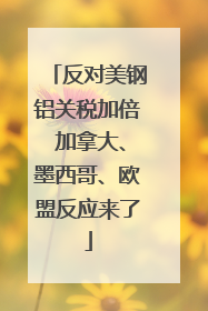 反对美钢铝关税加倍 加拿大、墨西哥、欧盟反应来了