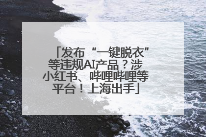 发布“一键脱衣”等违规AI产品？涉小红书、哔哩哔哩等平台！上海出手