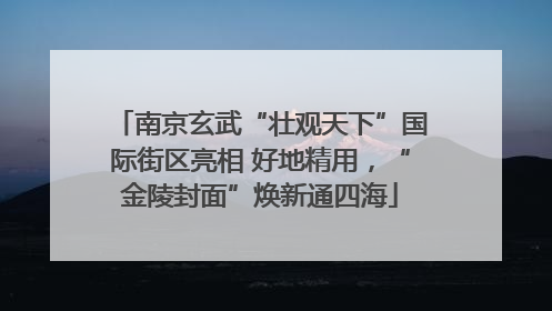 南京玄武“壮观天下”国际街区亮相 好地精用，“金陵封面”焕新通四海