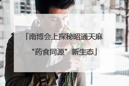 南博会上探秘昭通天麻“药食同源”新生态