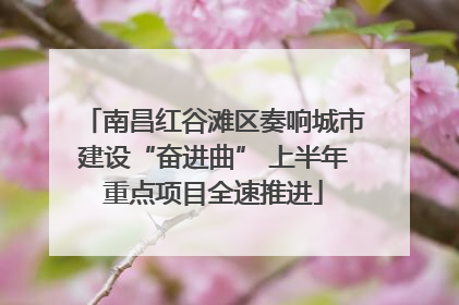 南昌红谷滩区奏响城市建设“奋进曲” 上半年重点项目全速推进