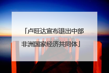 卢旺达宣布退出中部非洲国家经济共同体