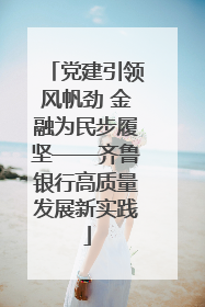 党建引领风帆劲 金融为民步履坚——齐鲁银行高质量发展新实践