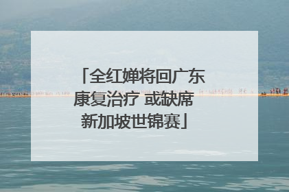 全红婵将回广东康复治疗 或缺席新加坡世锦赛