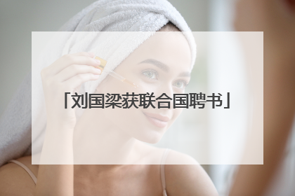 刘国梁获联合国聘书