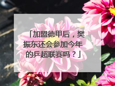 加盟德甲后，樊振东还会参加今年的乒超联赛吗？