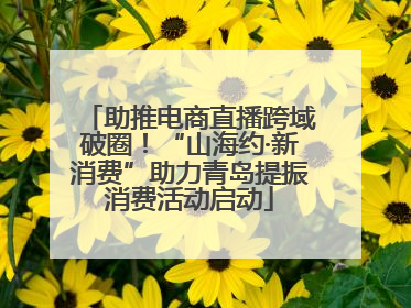 助推电商直播跨域破圈！“山海约·新消费”助力青岛提振消费活动启动