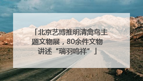 北京艺博推明清禽鸟主题文物展，80余件文物讲述“瑞羽鸣祥”