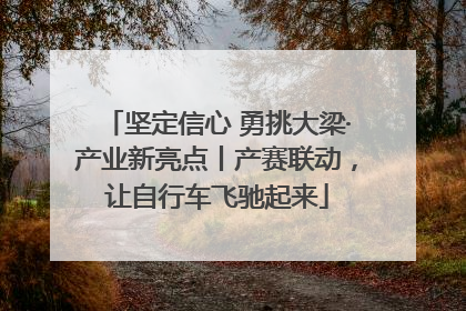 坚定信心 勇挑大梁·产业新亮点丨产赛联动，让自行车飞驰起来