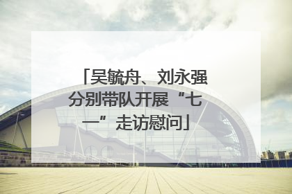 吴毓舟、刘永强分别带队开展“七一”走访慰问