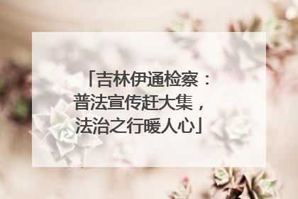 吉林伊通检察：普法宣传赶大集，法治之行暖人心