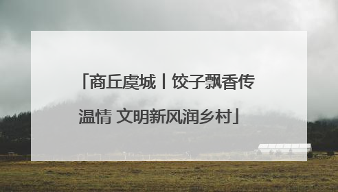 商丘虞城丨饺子飘香传温情 文明新风润乡村
