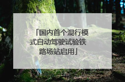 国内首个混行模式自动驾驶试验铁路场站启用