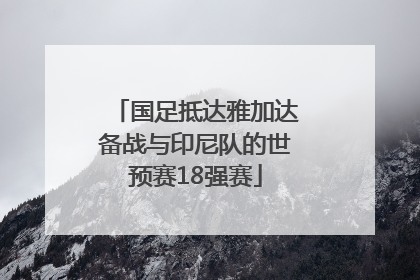 国足抵达雅加达备战与印尼队的世预赛18强赛