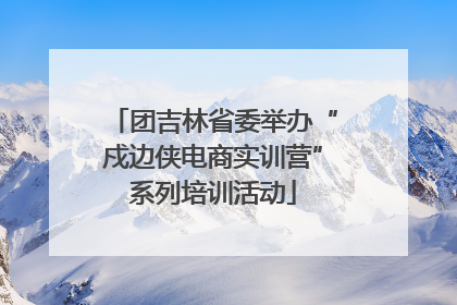 团吉林省委举办“戍边侠电商实训营”系列培训活动