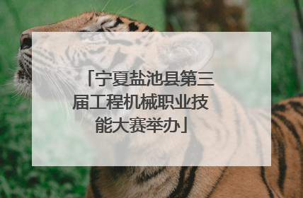 宁夏盐池县第三届工程机械职业技能大赛举办