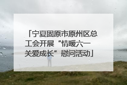 宁夏固原市原州区总工会开展“情暖六一 关爱成长”慰问活动