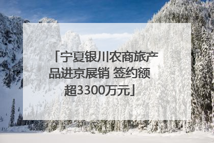 宁夏银川农商旅产品进京展销 签约额超3300万元