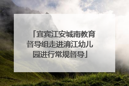 宜宾江安城南教育督导组走进淯江幼儿园进行常规督导
