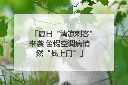 夏日“清凉刺客”来袭 警惕空调病悄然“找上门”