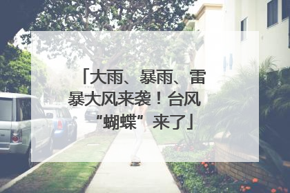 大雨、暴雨、雷暴大风来袭！台风“蝴蝶”来了