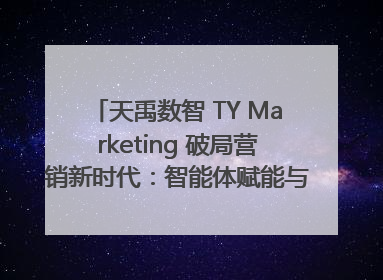 天禹数智 TY Marketing 破局营销新时代：智能体赋能与人才培育双轮驱动