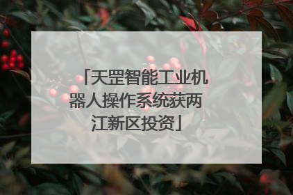 天罡智能工业机器人操作系统获两江新区投资