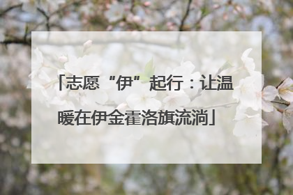 志愿“伊”起行：让温暖在伊金霍洛旗流淌