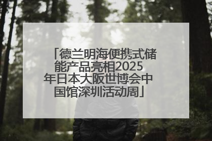 德兰明海便携式储能产品亮相2025年日本大阪世博会中国馆深圳活动周